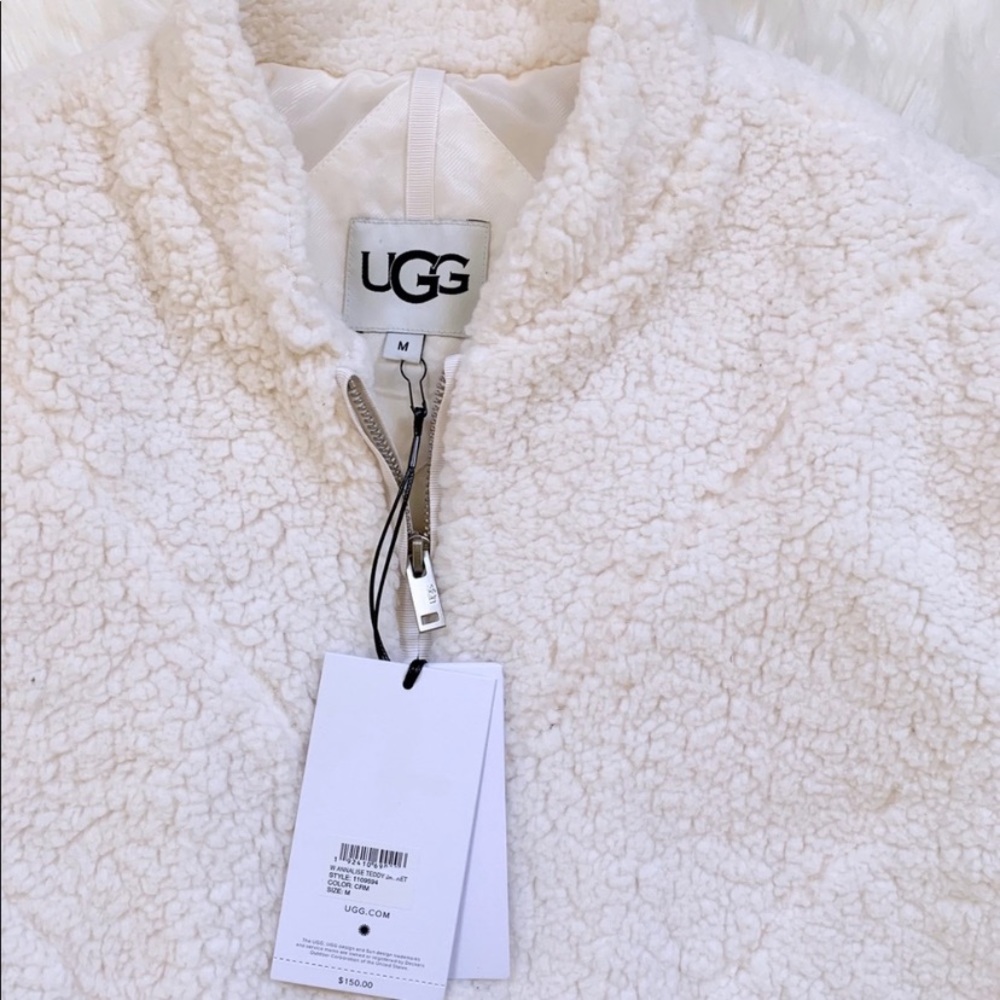 UGG Cream Annalise Teddy Jacket - Picture 5 of 8